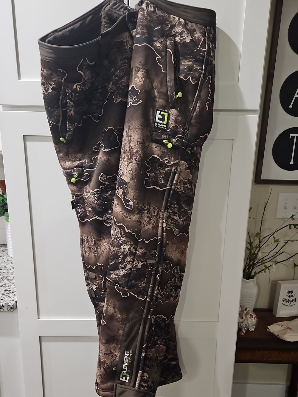 Element Men's Fleece  Realtree Brown Camo  Pants. 3xl Warm Hunting Ready.